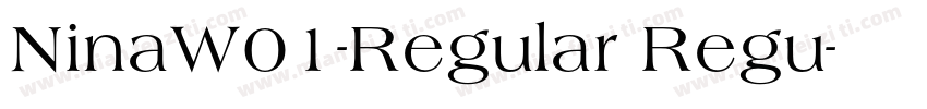 NinaW01-Regular Regu字体转换